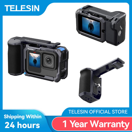 TELESIN StreetGrip Kit For GoPro HERO 9-13 &ndash; Aluminum Cage