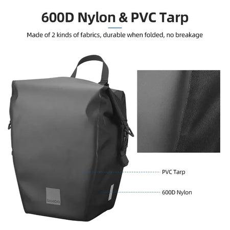 Sahoo Bicycle Rear Rack Bag &ndash; Large Capacity Waterproof Design