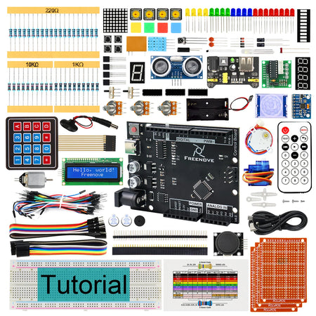 Freenove Ultimate Starter Kit for Arduino UNO R3 V4 &ndash; Comprehensive Guide with 57 Projects Default Title