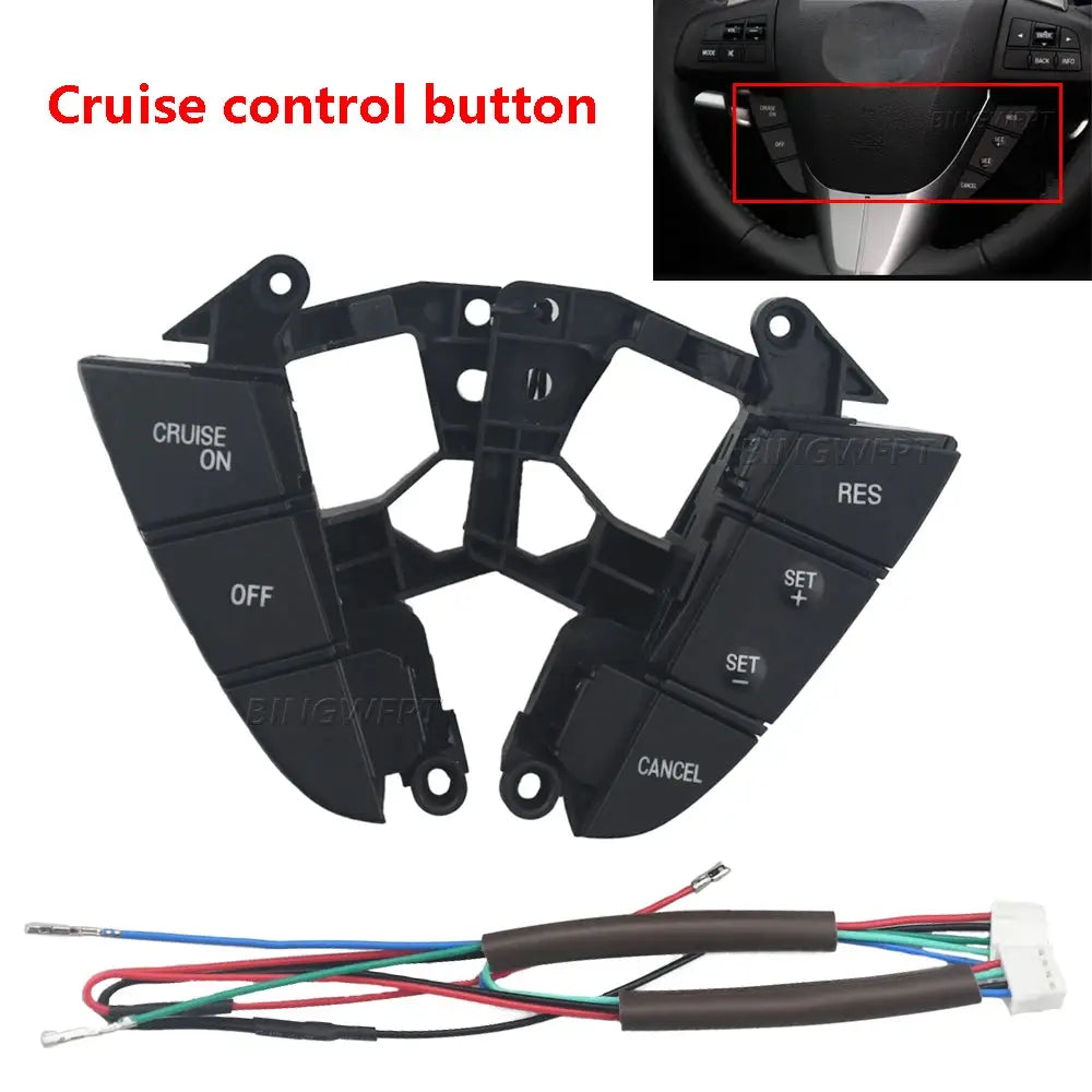 High Quality Steering Wheel Cruise Control Switch Button For Mazda 3 BL Mazda CX5 CX-7 2011-2015 by InterCyprus Trading Ltd