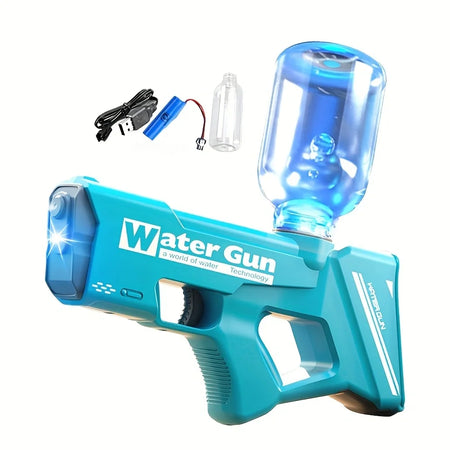 Water Gun 8001B &ndash; High-Pressure Full Automatic Beach Toy A-light-blue
