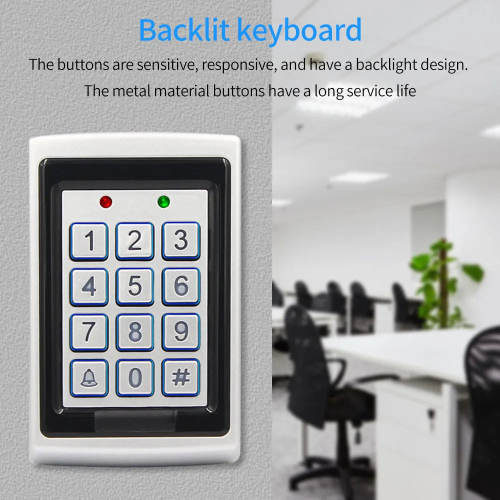 K7612N - LED Backlit 125kHz RFID Keypad For Access Control