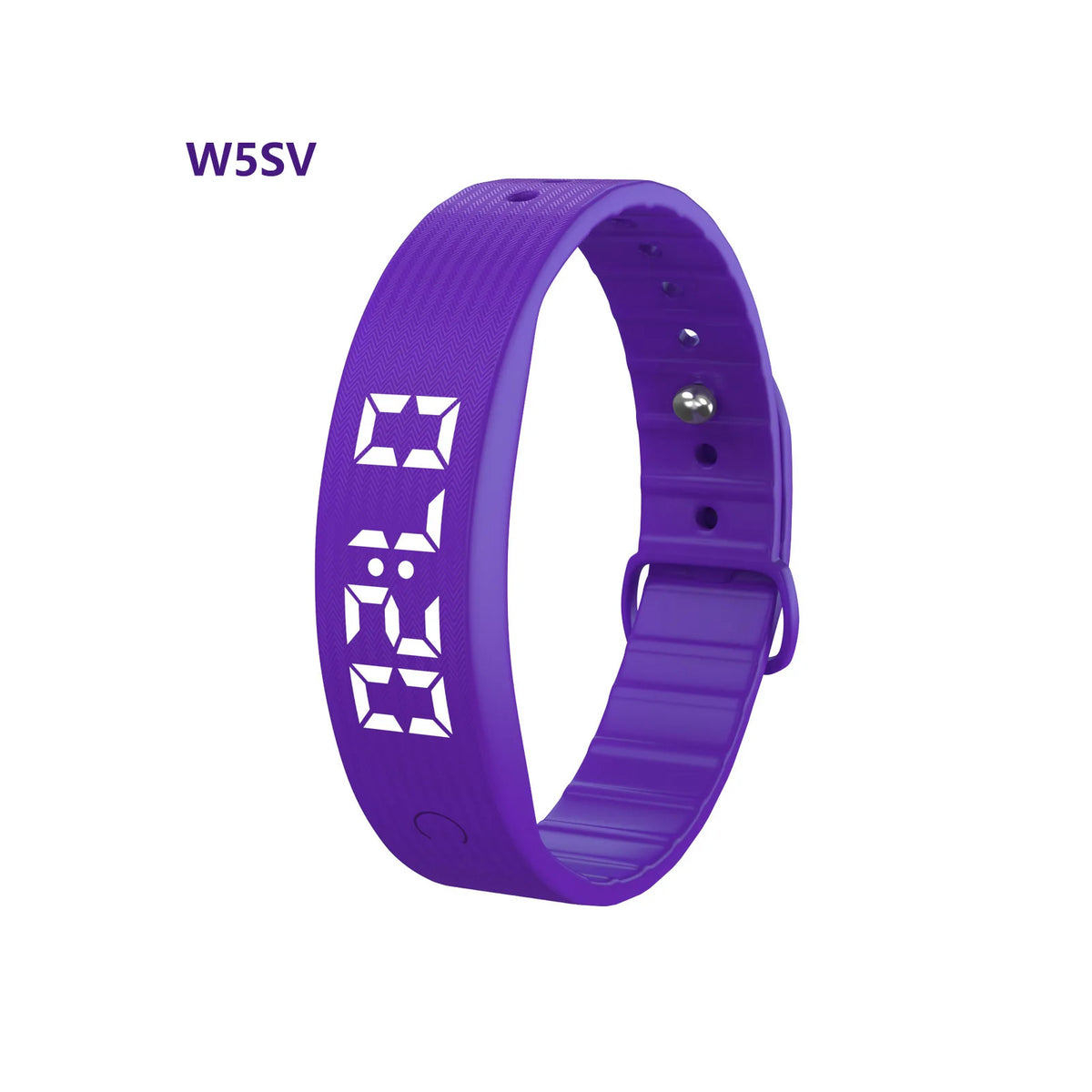 W5Sv Smart Bracelet with Vibration Alarm, Pedometer &amp; Sleep Tracker Purple