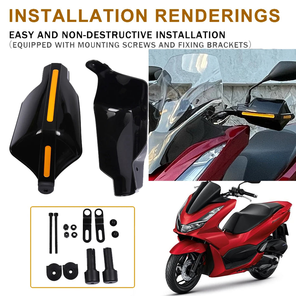 Honda PCX handbeschermers windscherm paar, beschermende motorfietsaccessoires