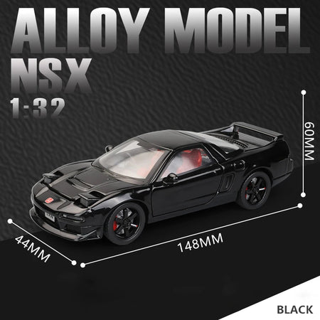 1:32 Scale MAKEDA Honda Acura NSX NA1 Alloy Diecast Sports Car Model Black