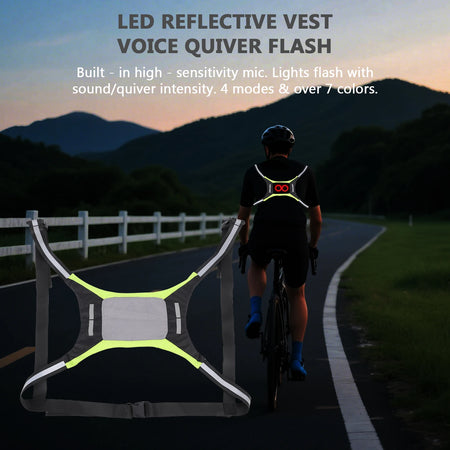 LED Running Vest &ndash; Bright LED Illumination Night Safety