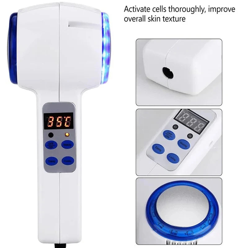 A0807 &ndash; Hot And Cold Double Head Massager With Blue Light