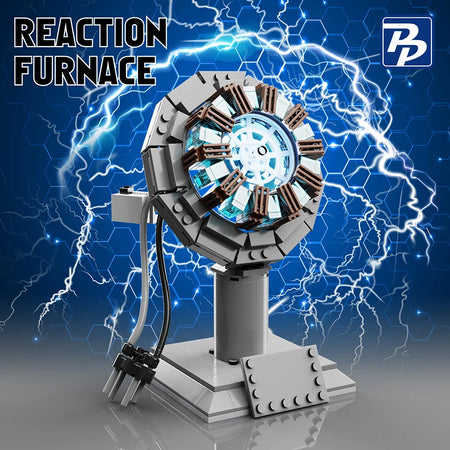 Build Your Own Iron Robot Mecha Man - Nuclear Reactor Light-Up Building Blocks | Perfect Gifts for Kids