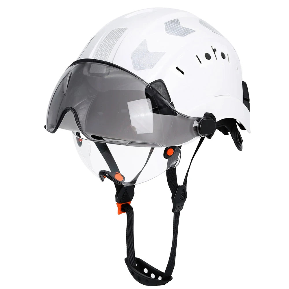SF06 Safety Helmet - Reflective Stickers And Goggles