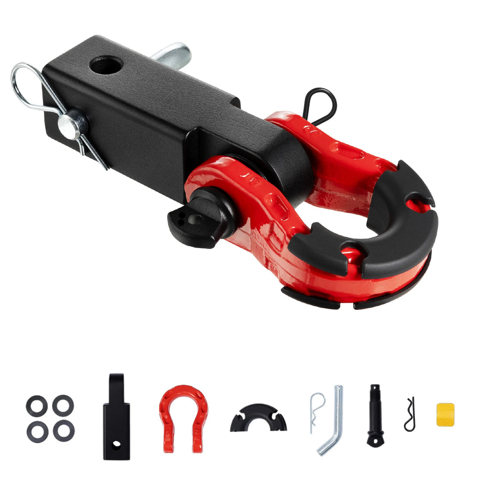 2 Inch Shackle Hitch Receiver Pulberkattega D Ring