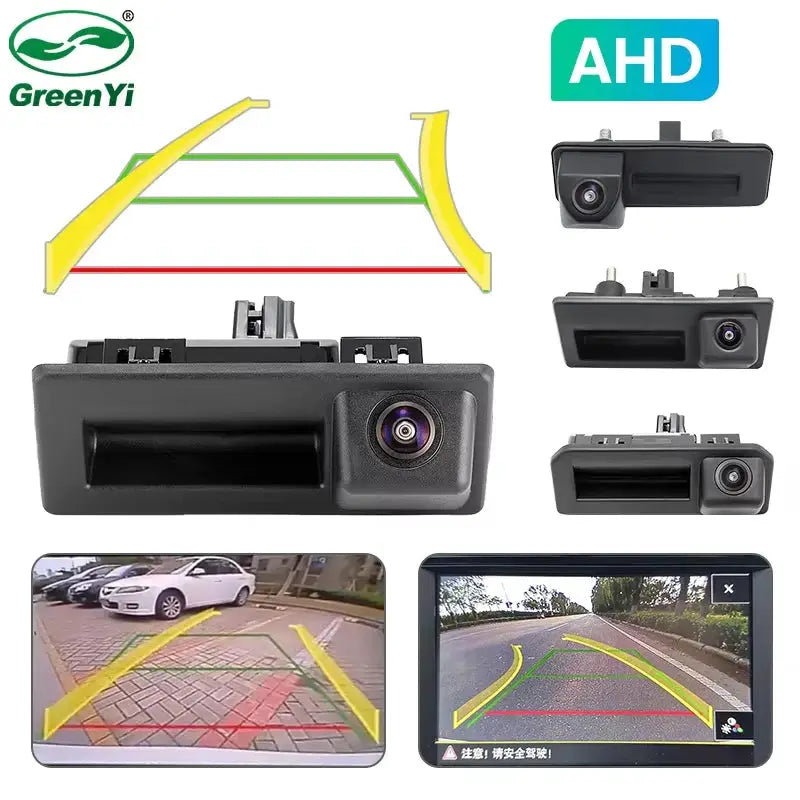 GreenYi AHD Dynamic Trajectory Trunk Handle Camera For VW Passat CC Golf Polo Jetta Cayenne Tiguan Skoda Octavia Fabia Yeti Audi by InterCyprus Trading Ltd