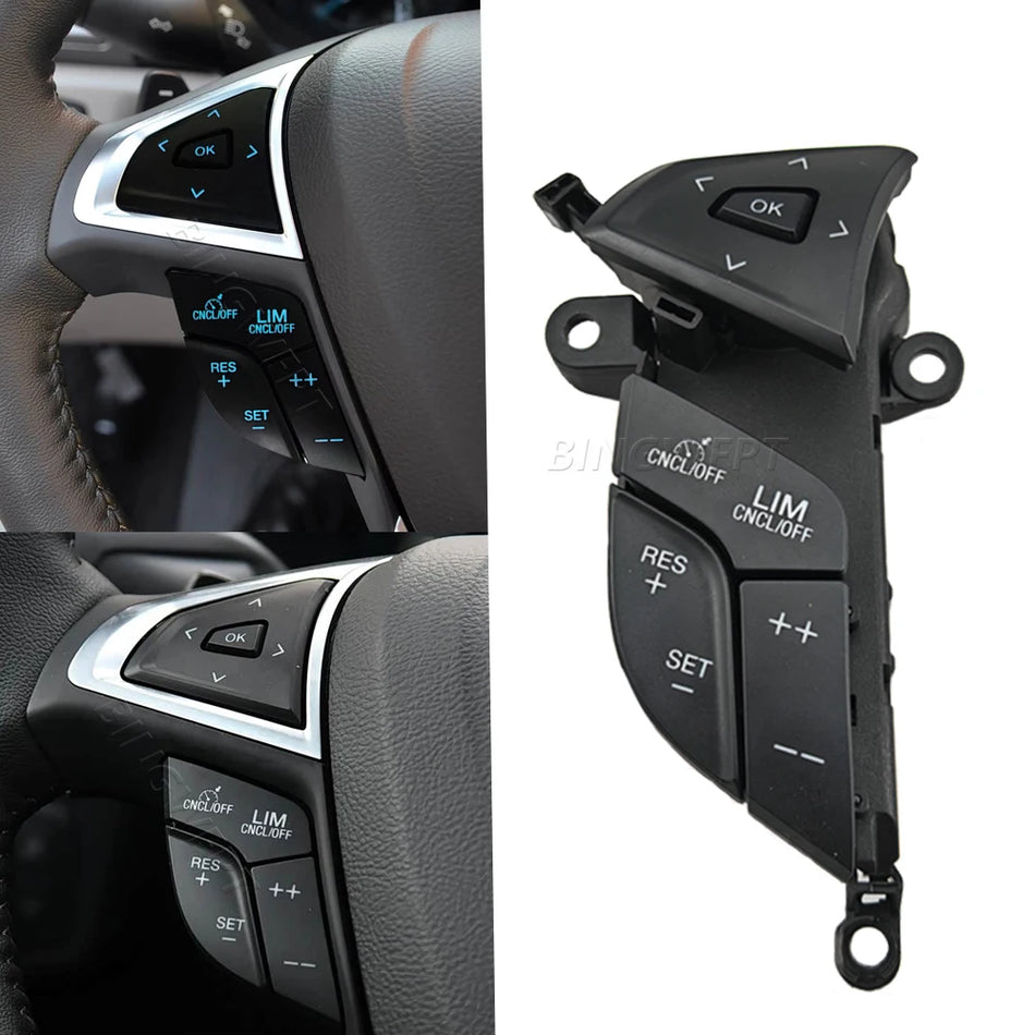 Botón del volante de dirección interruptor de control de crucero para Ford Mondeo Fusion 2013-2018
