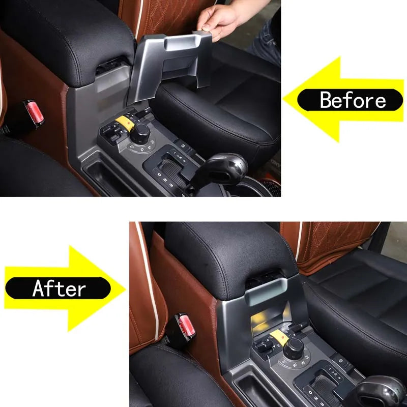 Panel wykończeniowy podłokietnika środkowego ABS do LR3 Discovery 3 2004 2009