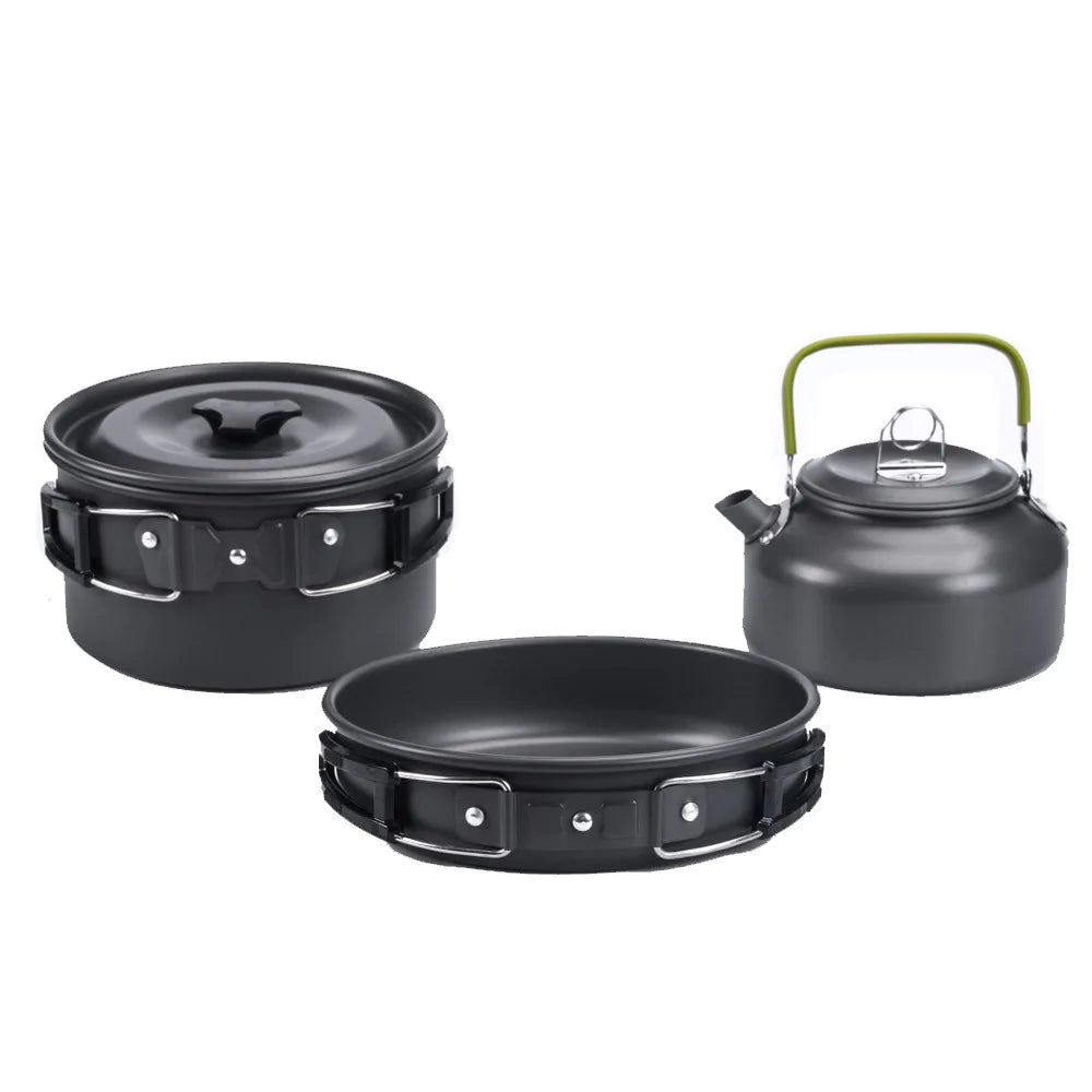 Lightweight Camping Cookware Kit for Outdoor Adventures
