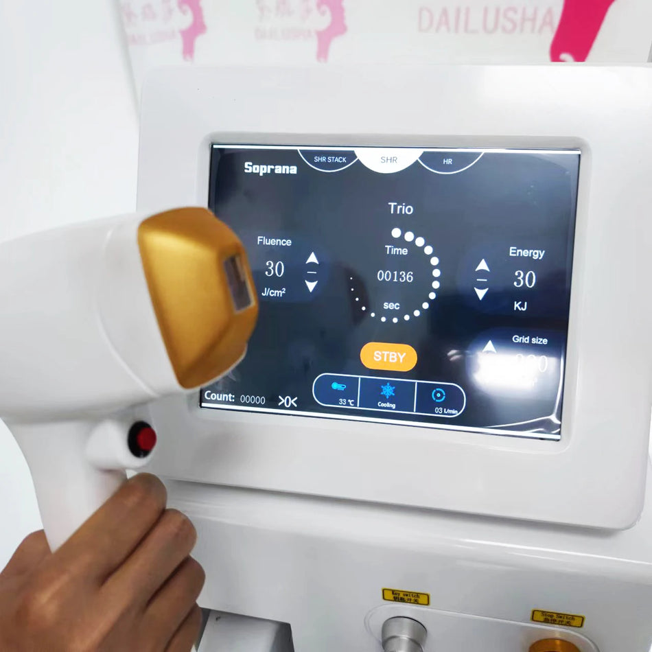 808 Diodi Alexandertite Laserkarvanpoisto Suuri Näyttö