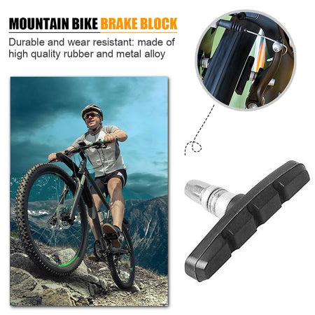 1-30Pairs MTB Road Brake Pads Silent - Durable Rubber Blocks