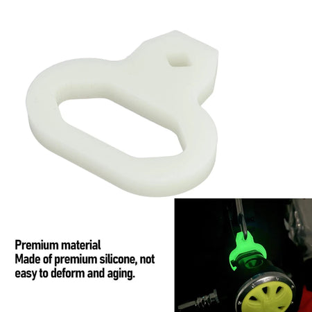 Scuba Diving Silicone Regulator Clip with Quick Release Buckle