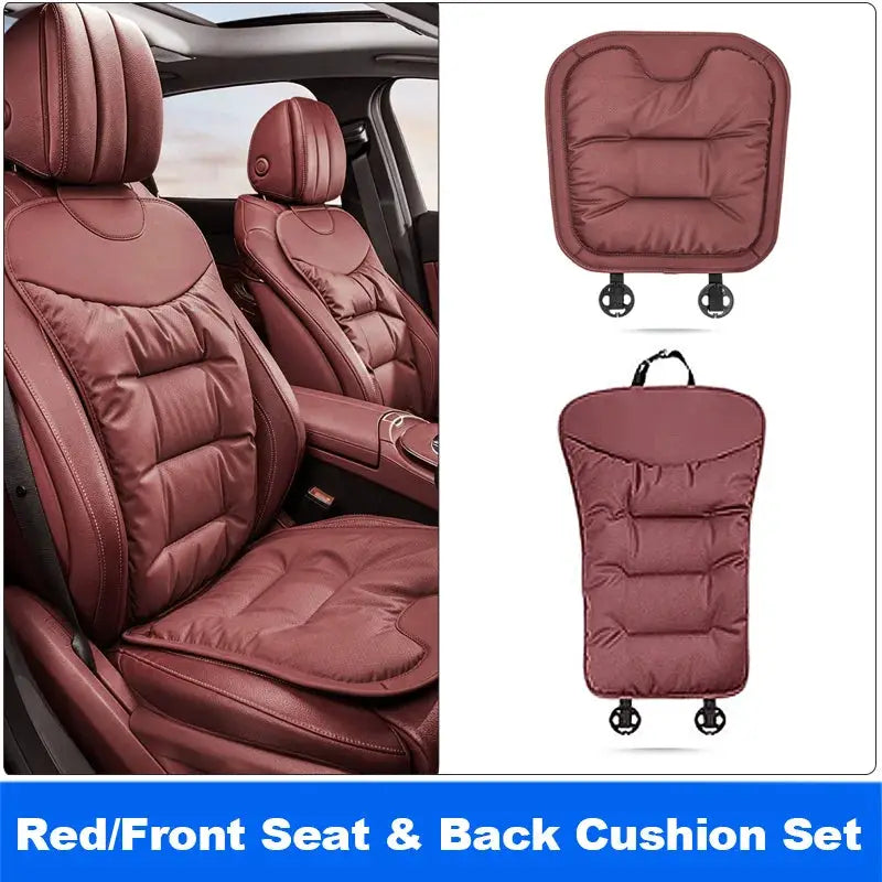 Vtear Universal Car Backrest Pad Front Seat Cushion Back Support Trim Breathable Hole Anti Slip Soft Padded Interior Accessories by InterCyprus Trading Ltd