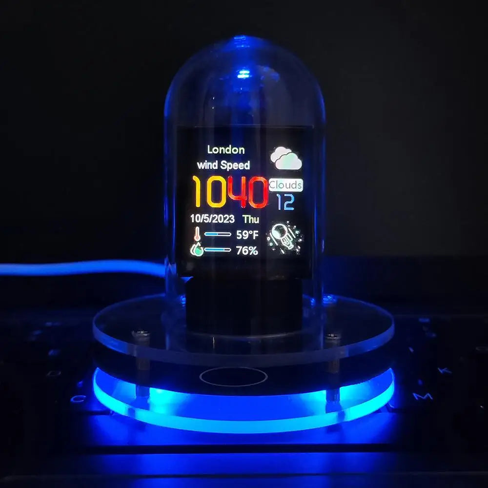 CUJMH 2024 Smart WIFI Nixie Tube &ndash; Automatic Date and Weather Updates