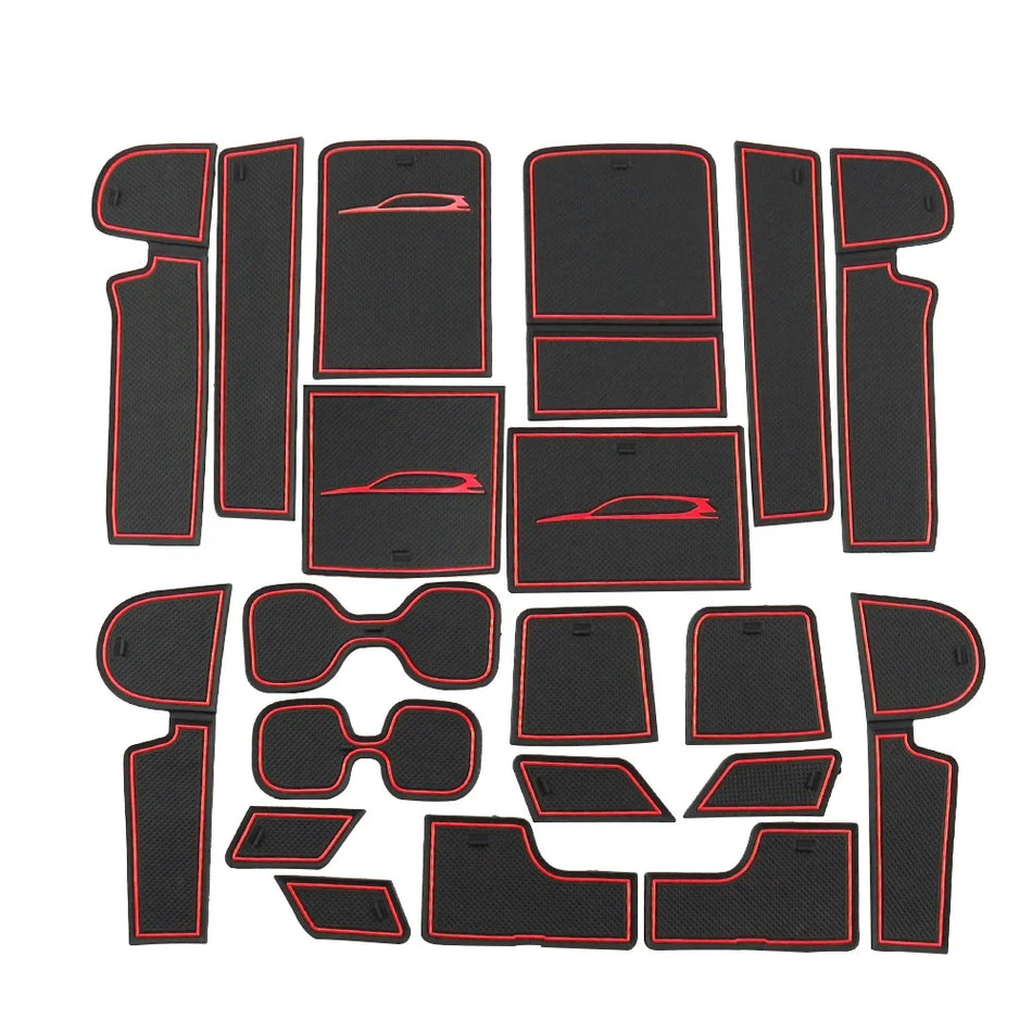 Alfombrillas de ranura para puertas Honda CR-V 2017-2021 Protectores interiores de silicona antideslizantes