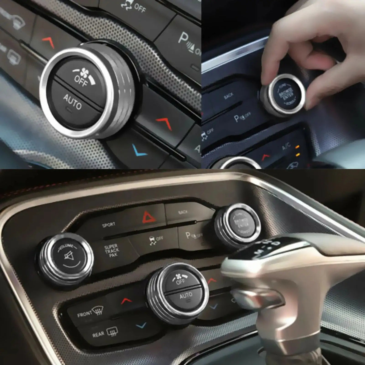 Dodge Challenger Radio Volume Knob Ring Cover Switch