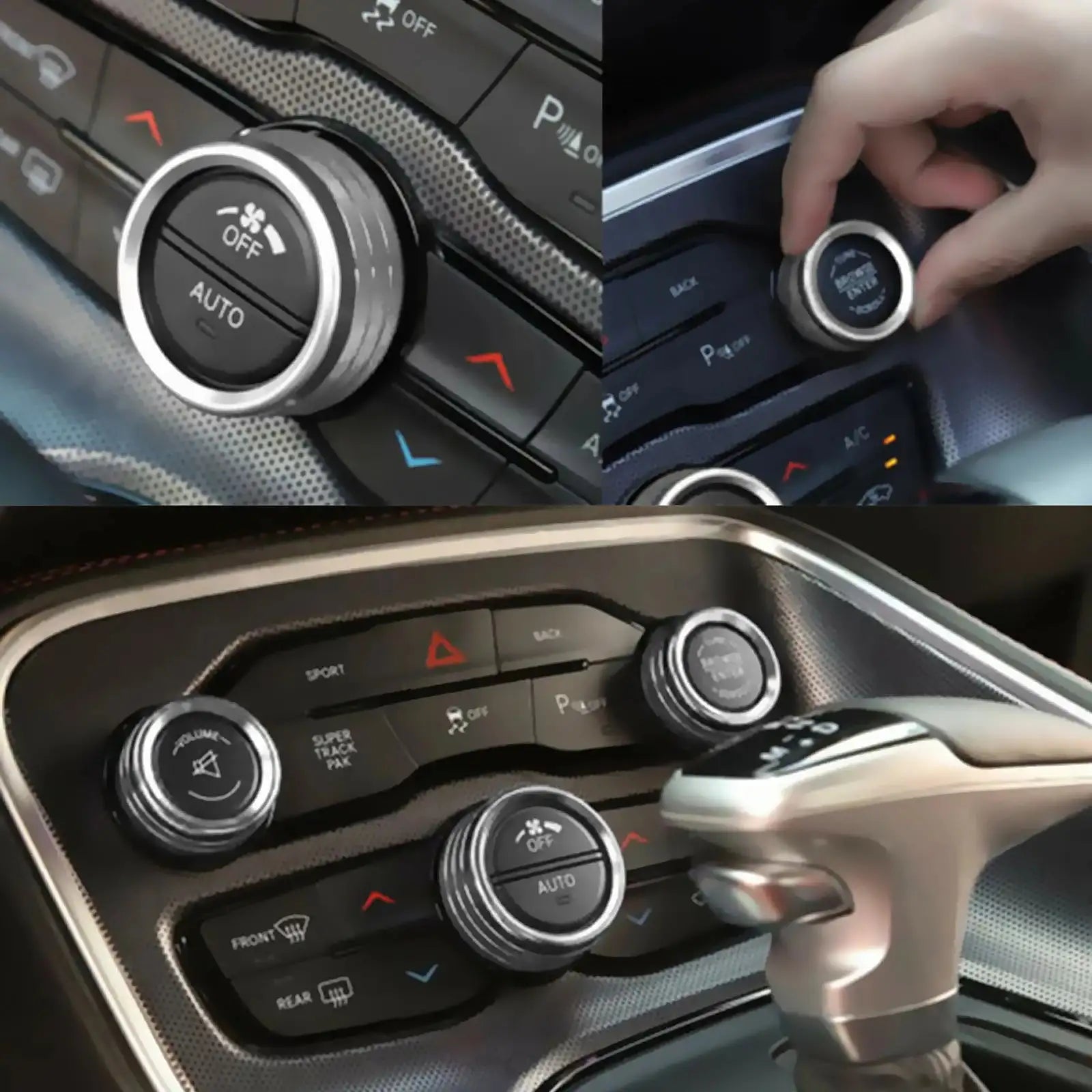 Dodge Challenger Radio Volume Knob Ring Cover Switch