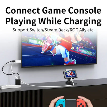Unnlink 4K USB C to HDMI Cable with PD Charging