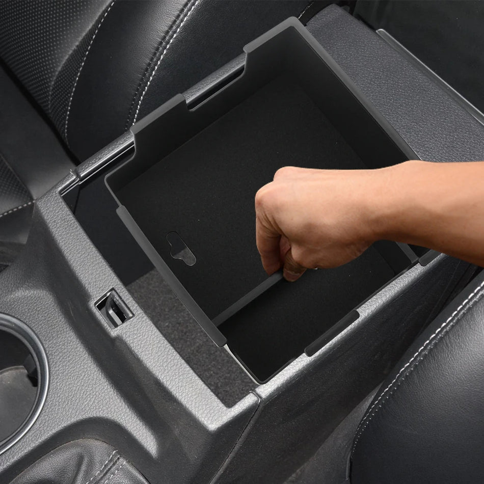 Armrest Storage Box for Ford Everest Ranger PX MK2 ABS Plastic Console Organizer Direct Replacement