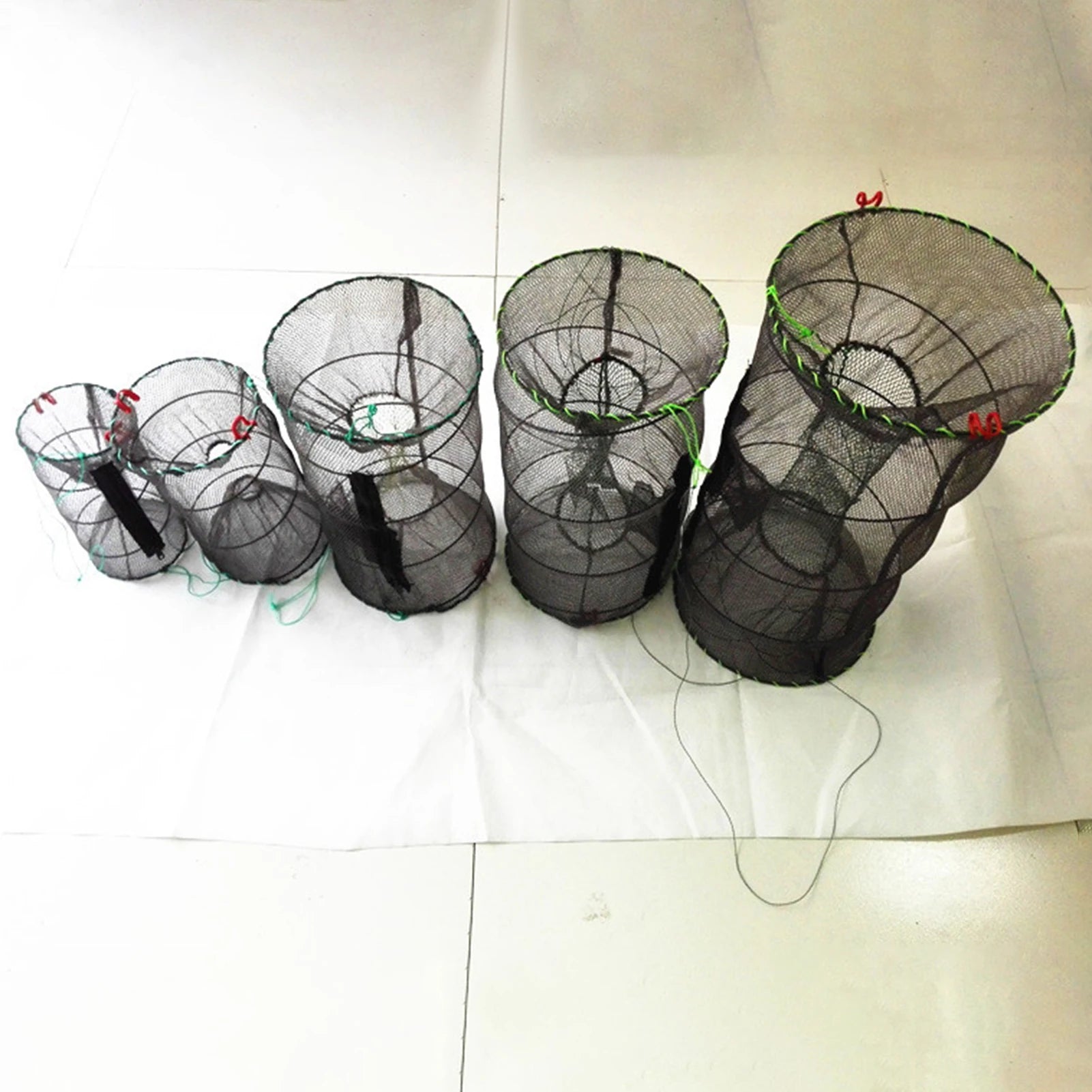 Durable Folding Fishing Mesh Cage for Crabs, Lobsters &amp; Fish