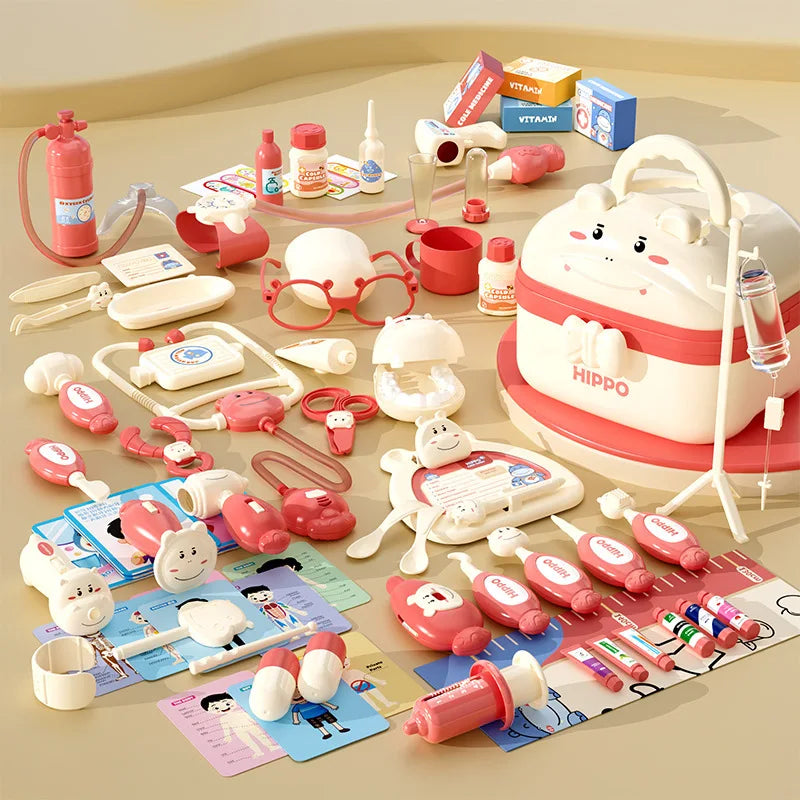 Child Doctor Kit Pretend Play Set - Storage Box Included
