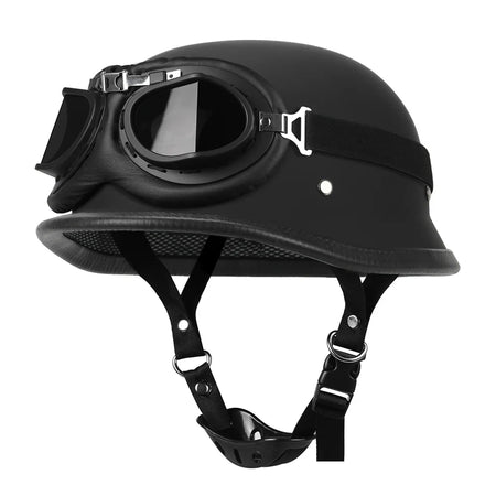 Herobiker Vintage German Half Helmet &ndash; Dot Certified