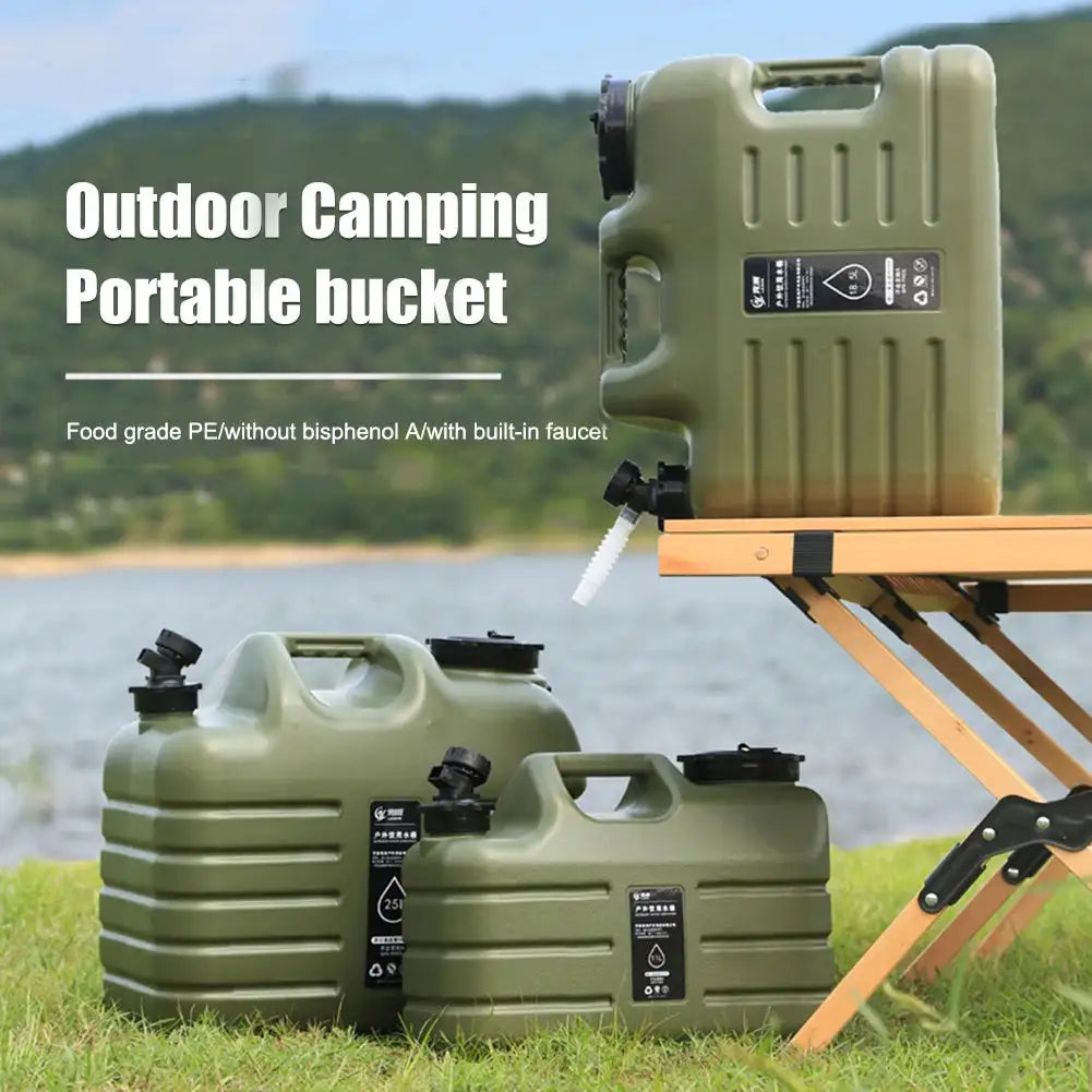 10L Large Capacity Outdoor Camping Water Bag With Faucet