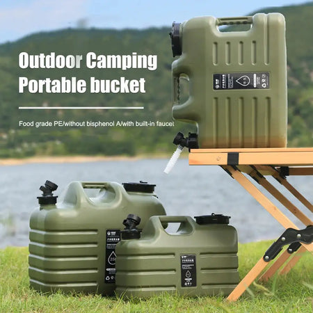 10L Large Capacity Outdoor Camping Water Bag With Faucet