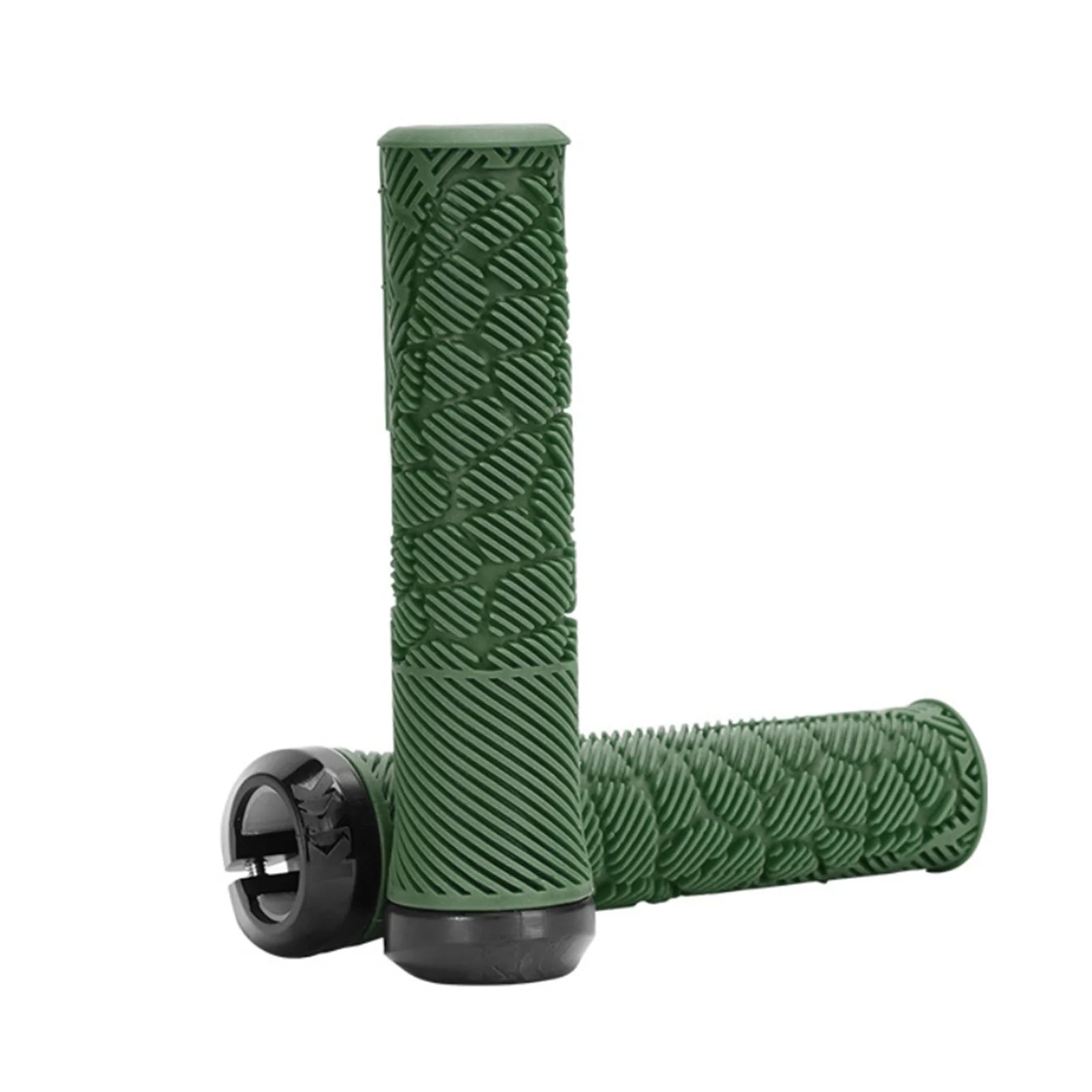 Bike Grips 22.2mm For Mountain And Folding Bikes &ndash; Anti Slip green