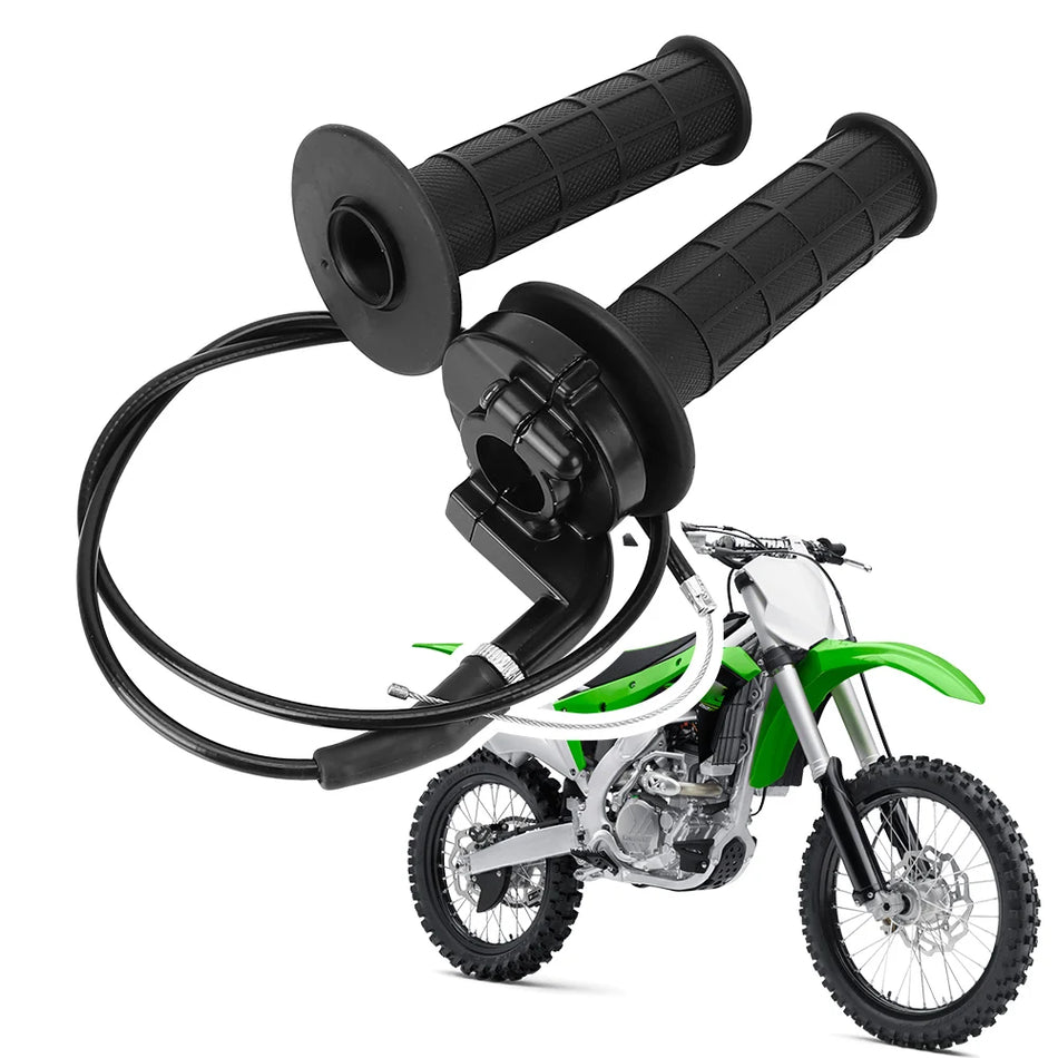 Ручки мотоцикла с газом, универсальные 7/8 дюйма для Kawasaki, алюминий резина