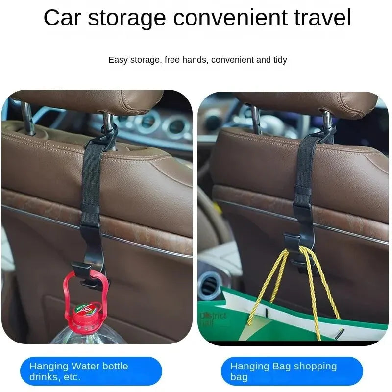 Γάντζοι για το προσκέφαλο πίσω καθίσματος 2 τεμαχίων, Κρεμάστρα ομπρέλας και γάντζος αποθήκευσης αυτοκινήτου, Πλαστικό