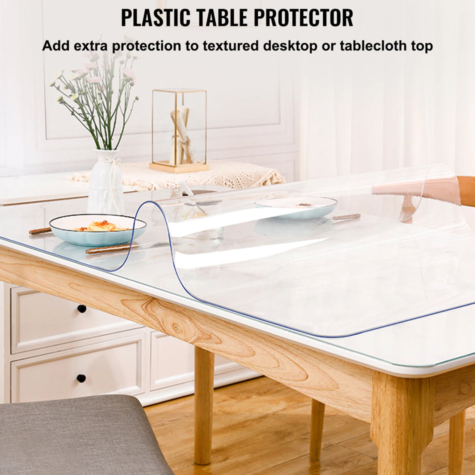 SucceBuy Tablecloth Protector 1.5/2mm PVC &ndash; Waterproof