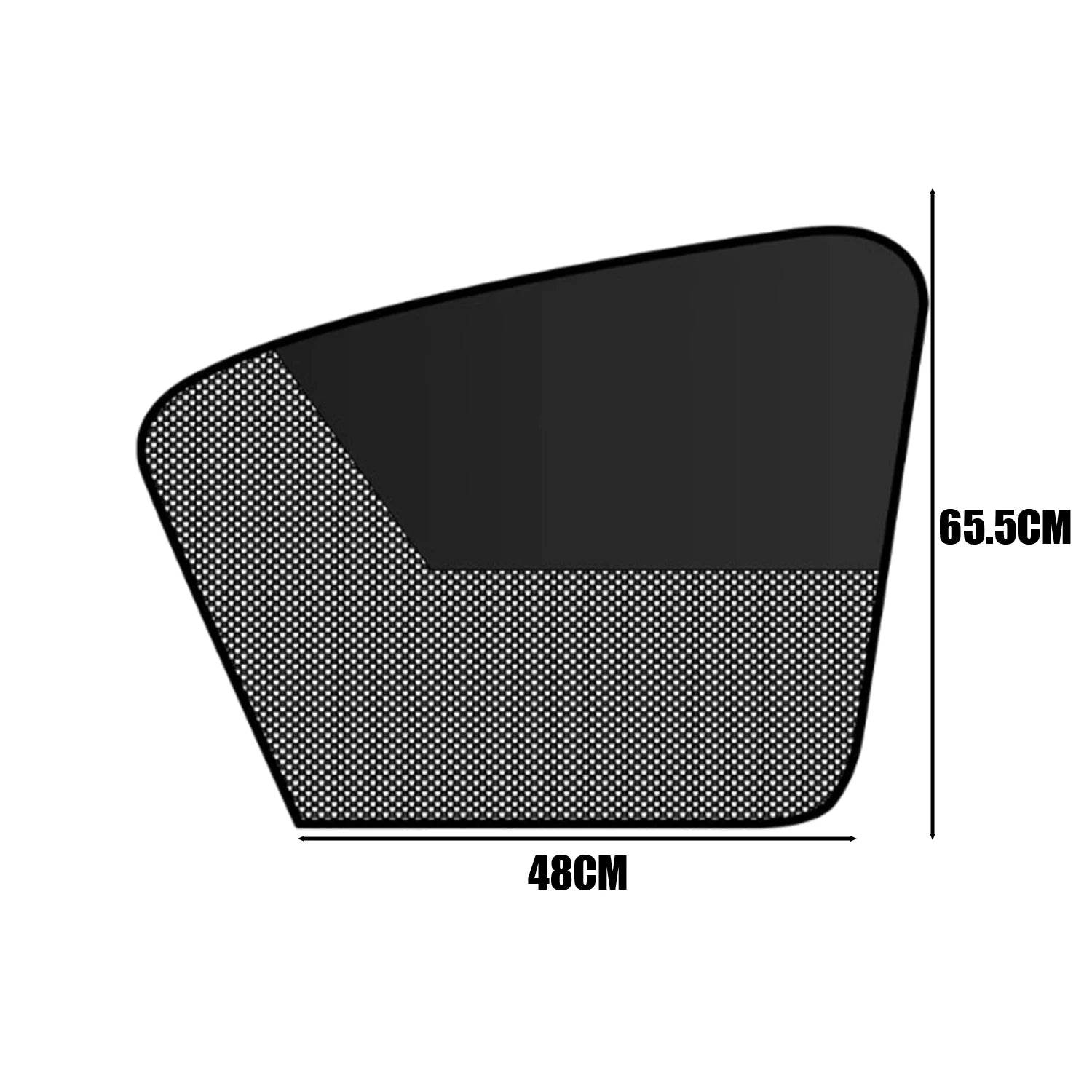 Magnetic Black Mesh Car Sunshade - Summer Privacy and Sun Protection 1pc Passenger