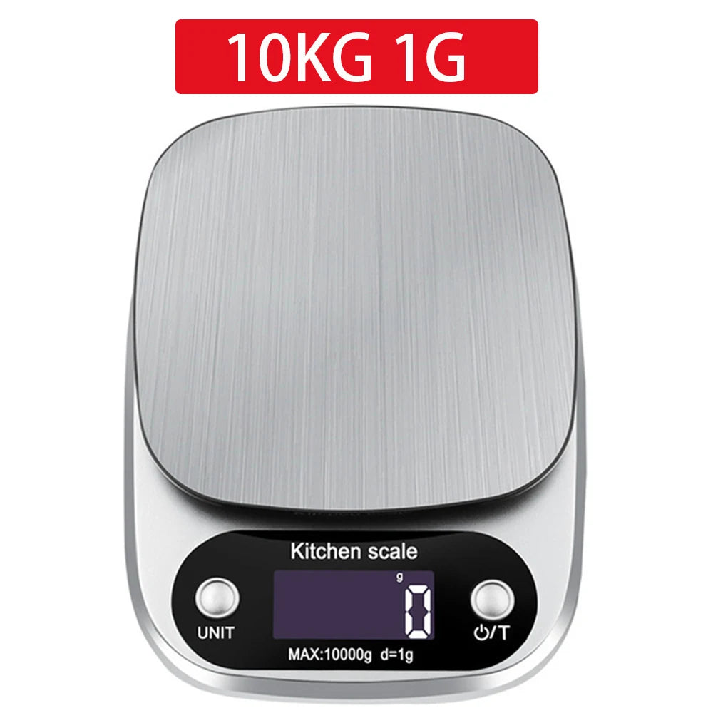3KG 0.1G 10KG 1G Kitchen Scale - High Precision LCD 10kg 1g