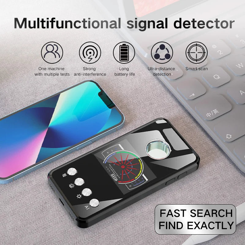 Laser Infrared Detector Mini Bug Finder Anti Spy Detector - GPS Tracker &amp; Wireless Cam Gadget