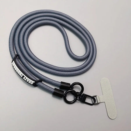 Long And Bold Phone Hanging Strap &ndash; Universal Nylon Comfort Grey