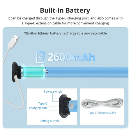 Zemismart Zigbee Smart Roller Shade Motor with Built-in Battery for Voice Control