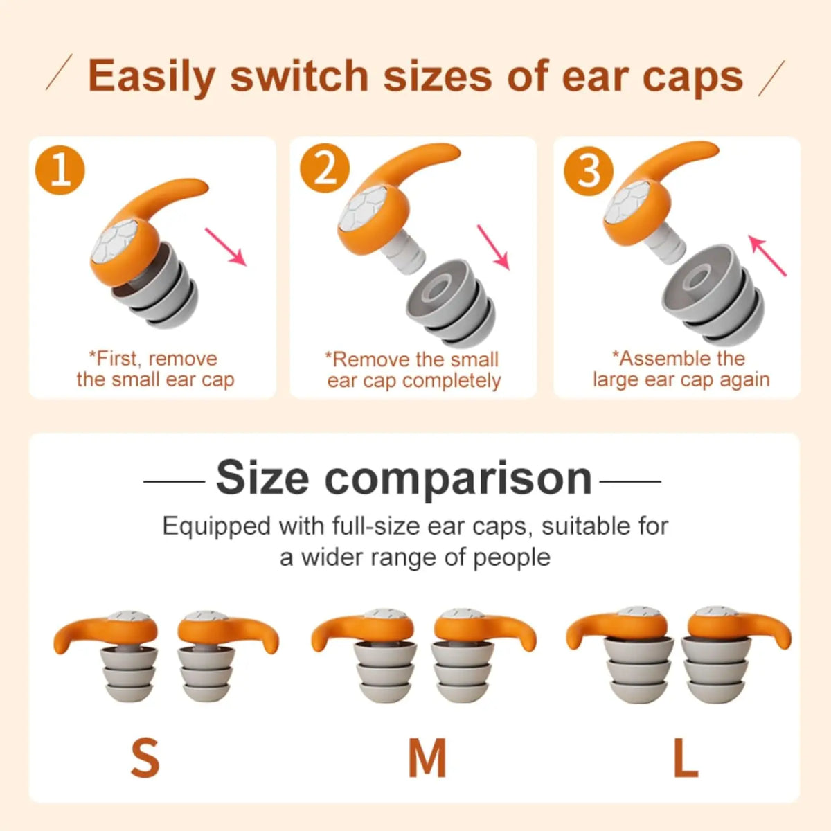 Silicone Earplugs Set for Sleeping, Swimming &amp; Noise Reduction