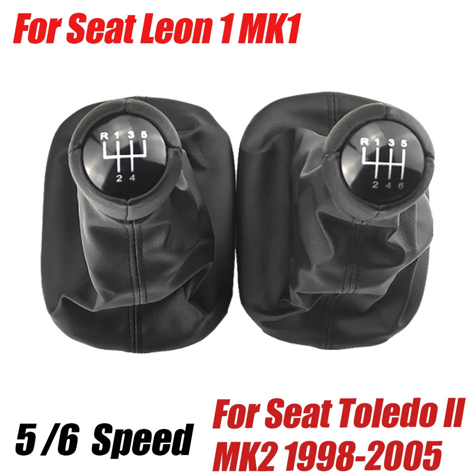 Gear Shift Knob MT Handball Kit With Dustproof Cover For SEAT Leon MK1