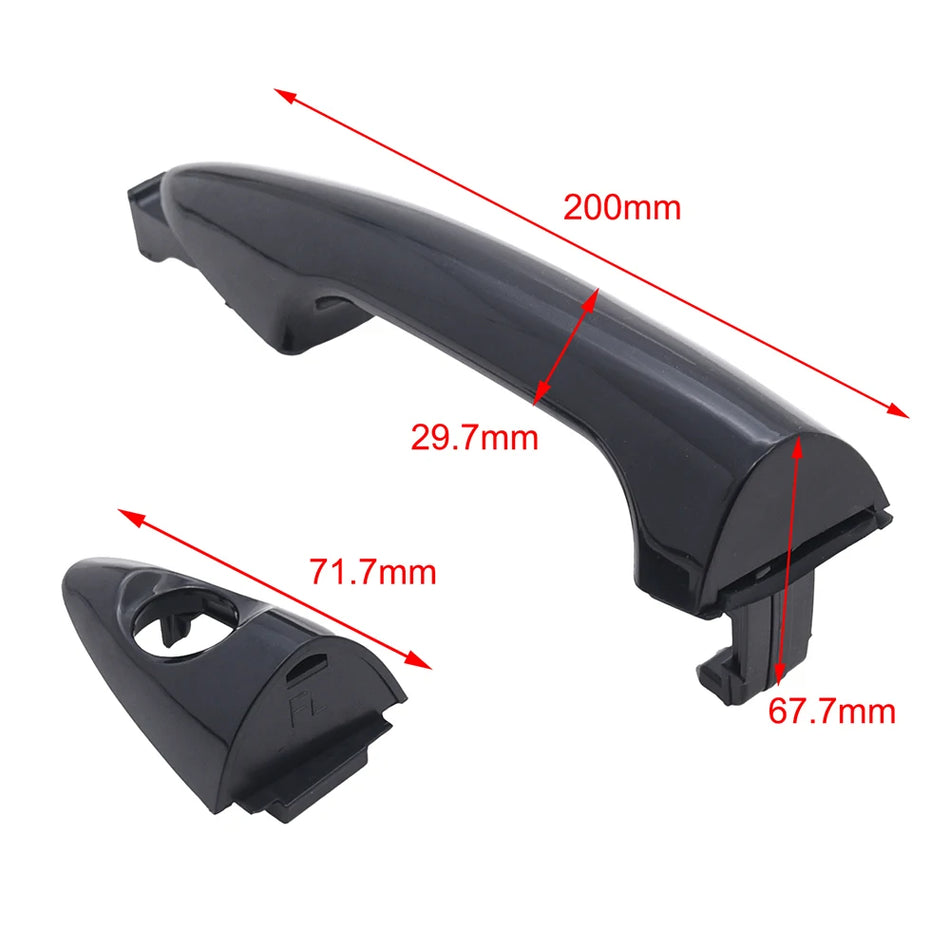 Išorinės durų rankenų rinkinys Hyundai Accent 2012-2017 priekinės ir galinės kairės ir dešinės