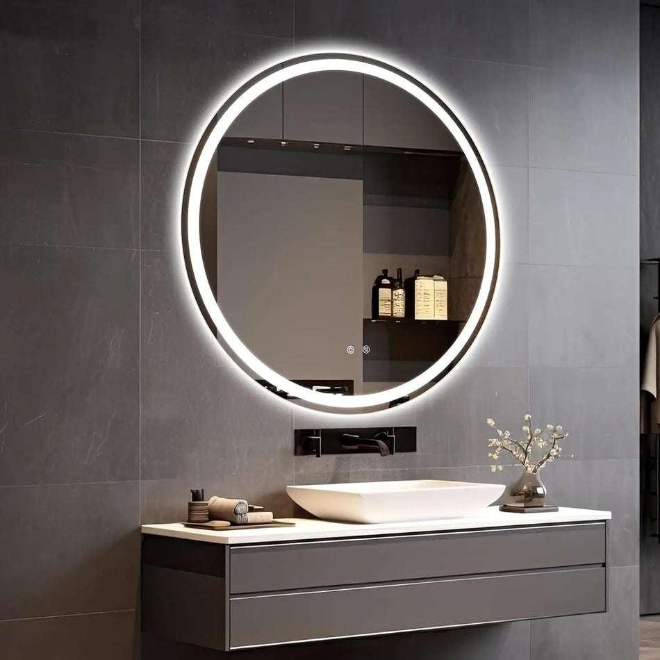 LED Badspegel 60 80cm Anti Dimma Dimmbar 3 Färg Minne