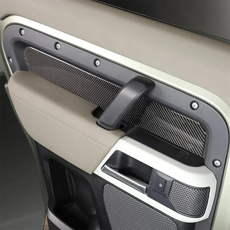 Pannello interno del bracciolo porta in fibra di carbonio morbida Defender 90 110