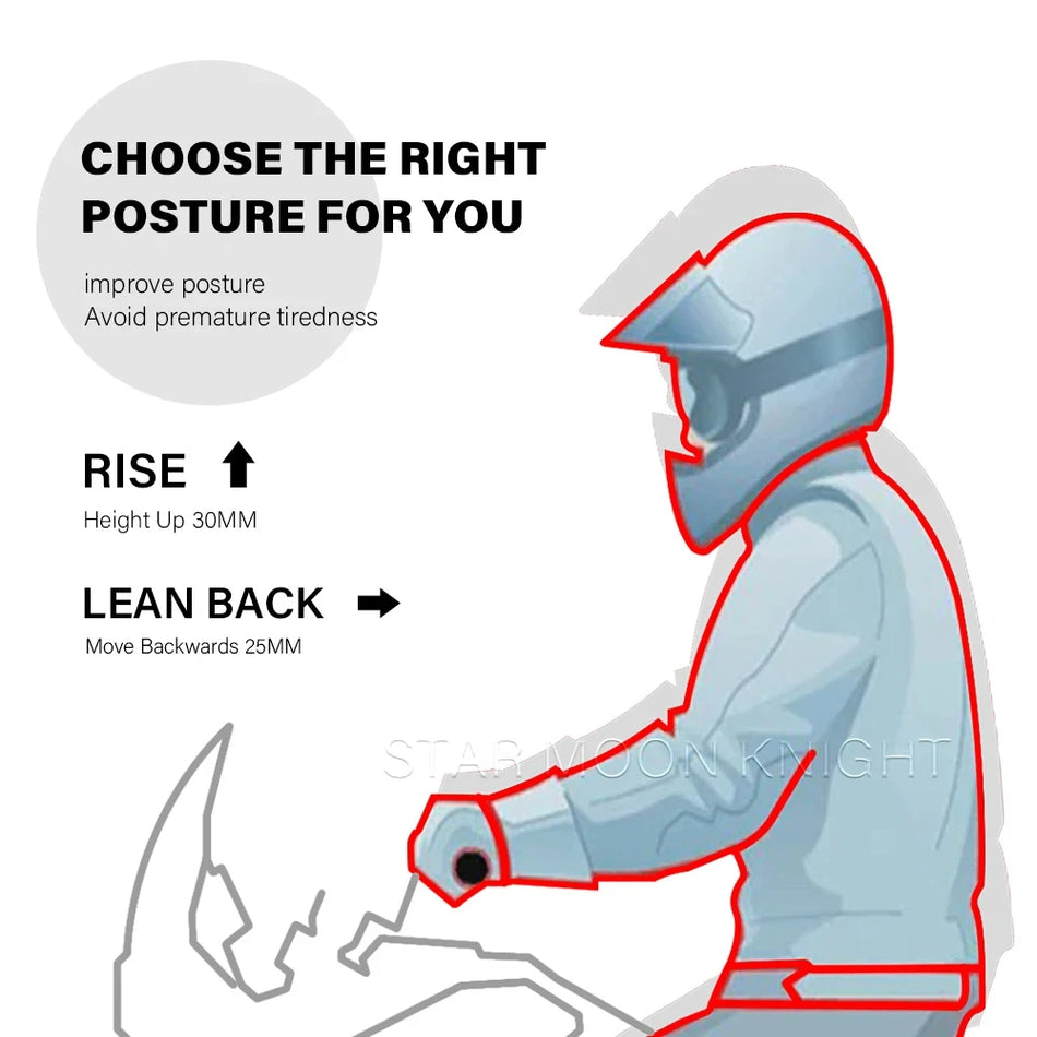 Elevador de Guiador BMW F900GS, Extensão de Altura em Alumínio CNC para F900GS Adventure 2024