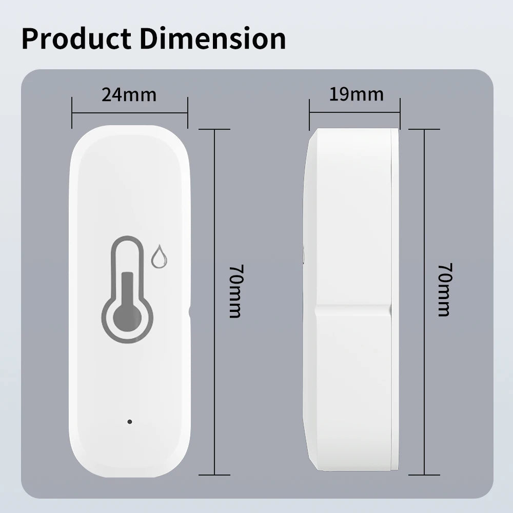 TNCE Tuya WiFi/ZigBee Temperature And Humidity Sensor  APP Remote Indoor Thermometer For Home Work With Alexa Google Home