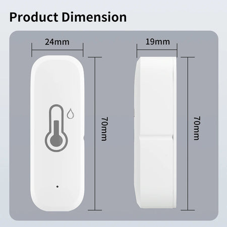 TNCE Tuya WiFi/ZigBee Temperature And Humidity Sensor  APP Remote Indoor Thermometer For Home Work With Alexa Google Home